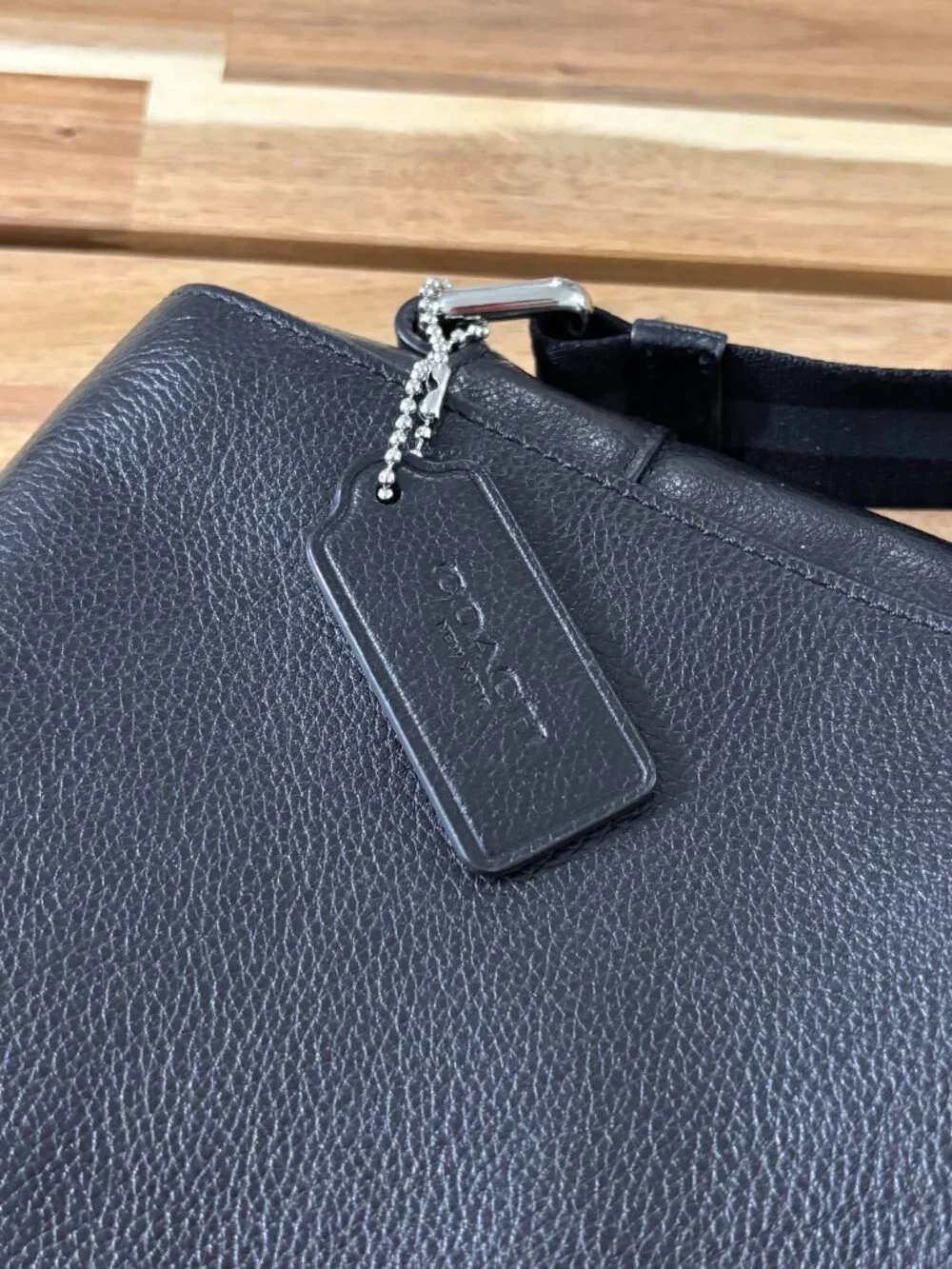 Coach Leather Messenger Bag – Black - Picture 3 of 10